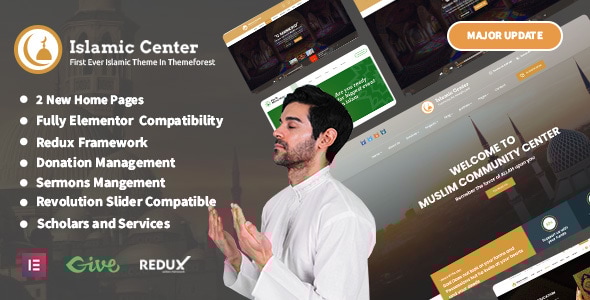 Islamic Center 3.0 - WordPress Religious Theme