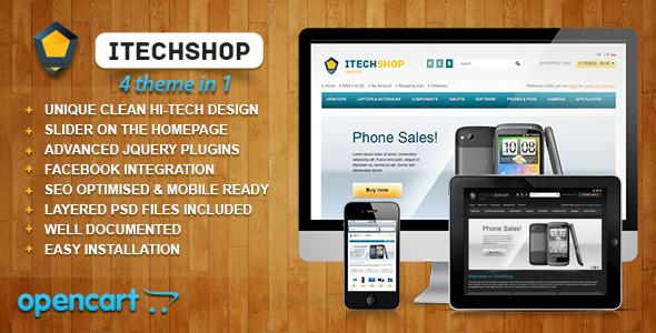 iTechShop 1.5.4 - OpenCart Simple Universal Theme