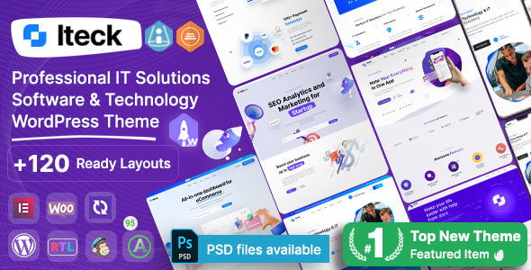 Iteck 6.8 - Software & Technology Elementor WordPress Theme