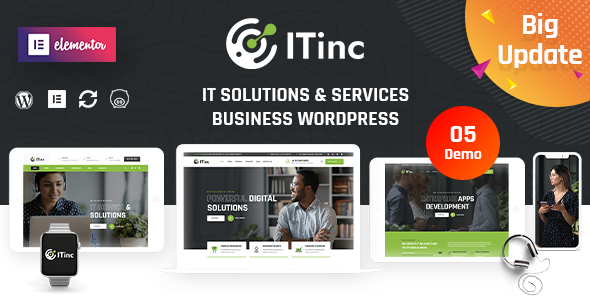 ITInc 4.7 - Technology & IT Solutions WordPress Theme