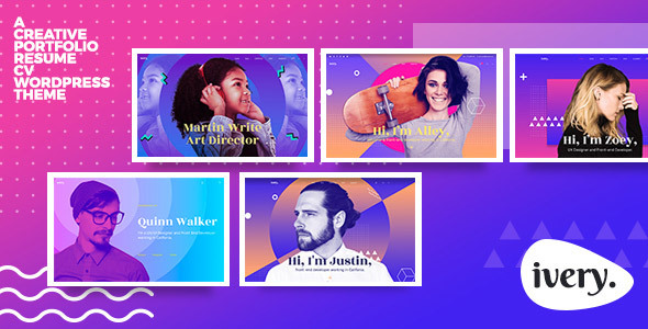 Ivery 1.2.1 - Creative Portfolio & CV WordPress Theme