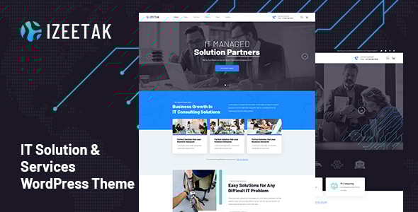 Izeetak 1.3.7 - IT Solutions & Services WordPress Theme