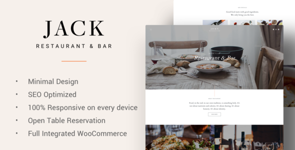 Jack 1.1 - Restaurant WordPress Theme