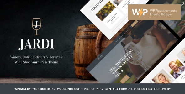 Jardi 1.8.12 - Winery Vineyard & Wine Shop WordPress Theme