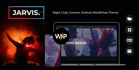 Jarvis 1.8.14.1 - Night Club Concert Festival WordPress Theme