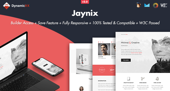 Jaynix 2.0 - Responsive Email  Online Template Builder