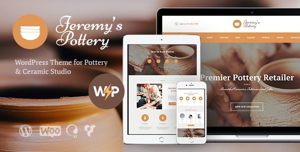 Jeremys Pottery 1.4.6 - Ceramics WordPress Theme