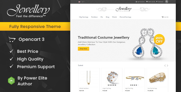 Jewellery 1.5.6 - Opencart Responsive Template
