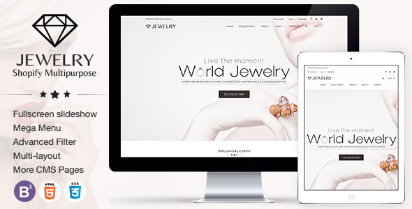 Jewelry 1.1 - Responsive Shopify Theme