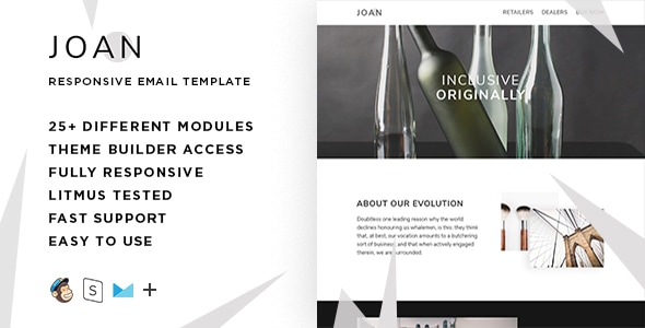 Joan   Responsive HTML Email  StampReady MailChimp & CampaignMonitor compatible files