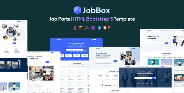 JobBox 4.2 - Job Portal  Admin HTML Bootstrap 5 Template