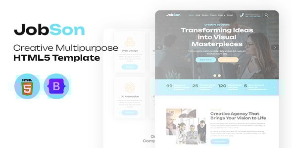 JobSon - Creative Agency & IT Solutions HTML5 Template