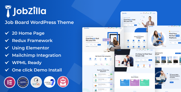 JobZilla 2.0.1 - Job Board WordPress Theme