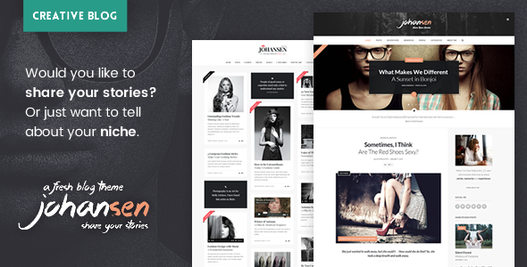 Johansen 1.2.5 - Creative Niche Blog Theme
