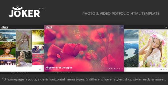Joker 1.4 - Photo & Video Portfolio HTML Template
