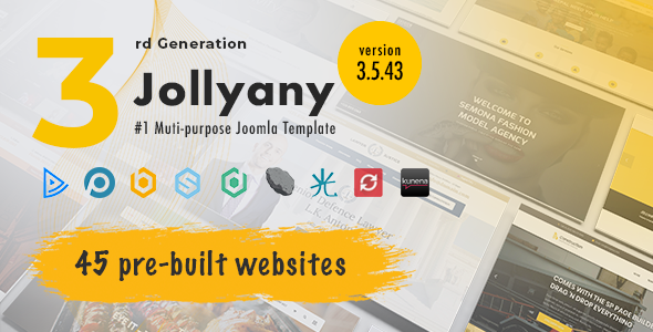 Jollyany 3.5.40 - Multi-Purpose Joomla 5 Template