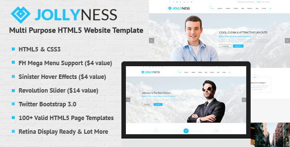 Jollyness 1.3 - Multi Purpose HTML5 Website Template