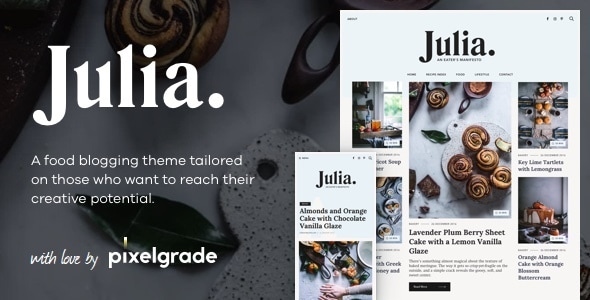 Julia 2.3.0 - A Steady Food Blog WordPress Theme
