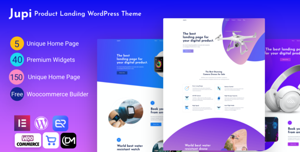 Jupi 3.2.0 - Product Landing WordPress Theme