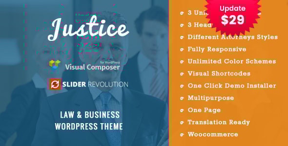 JUSTICE 1.0.0 - Law & Business WordPress Theme