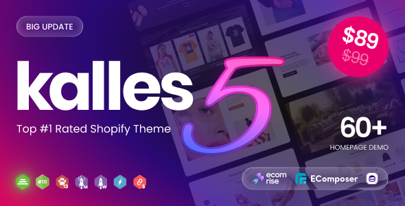 Kalles 2.0 Clean Versatile Responsive Shopify Theme - RTL support