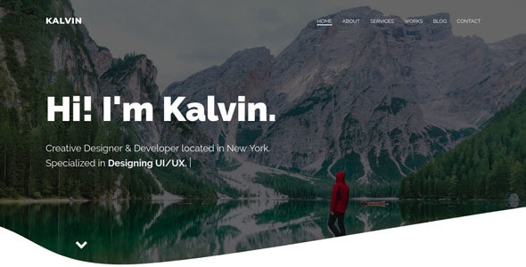 Kalvin 2.0 - Personal Portfolio Template