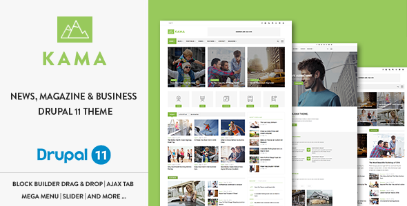 Kama 8.6 - Responsive Magazine & Business Drupal 11 Theme