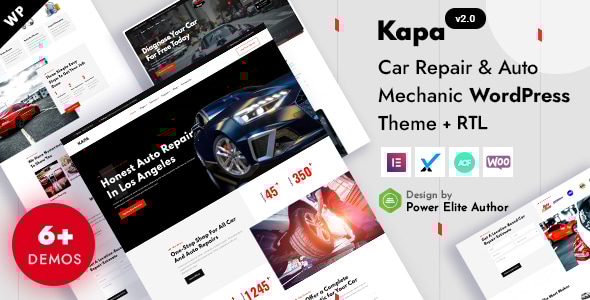 Kapa 2.0 - Car Repair & Auto Services Elementor WordPress Theme