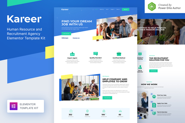 Kareer  Human Resource & Recruitment Agency Elementor Template Kit