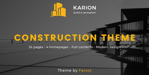 Karion 1.8 - Construction & Building WordPress Theme