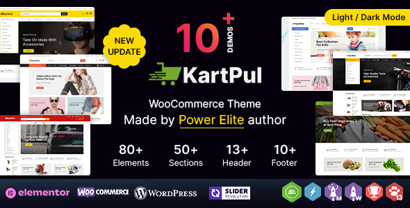 KartPul WP 3.4 - Elementor Multi-purpose WooCommerce Theme