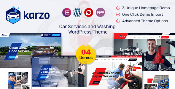 Karzo 2.6 - Car Service & Washing WordPress Theme