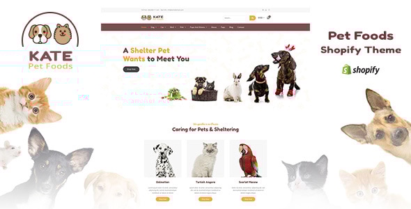 Kate 1.4 - Pet Store and Pet Food Shopify Theme