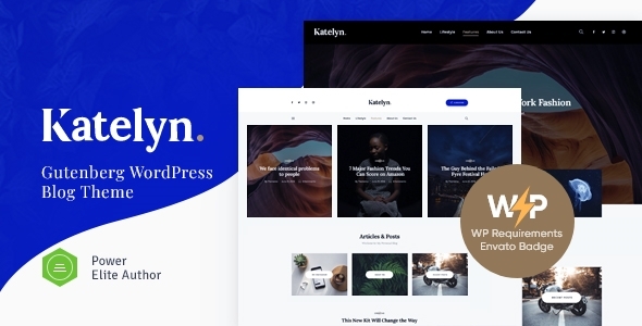 Katelyn 1.0.10 - Creative Gutenberg Blog WordPress Theme