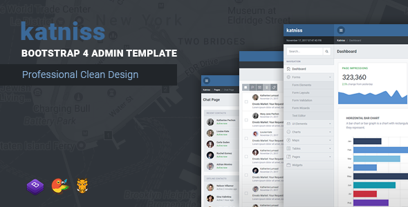 Katniss 1.9 - Responsive Bootstrap 4 Admin Template