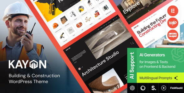 Kayon 1.8 - Building & Construction WordPress Theme