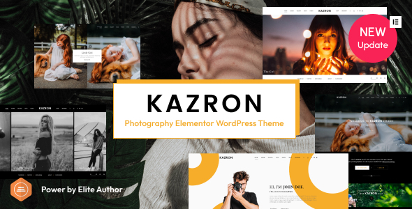 Kazron 3.1.0 - Photography Elementor WordPress Theme