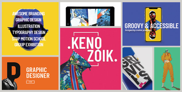 Kenozoik 1.8 - Vibrant Portfolio WordPress Theme