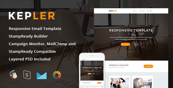 Kepler - Responsive Email  StampReady Builder