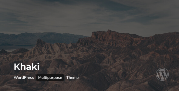 Khaki  Responsive Multi-Purpose WordPress Theme