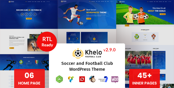 Khelo 1.6 - Soccer & Sports WordPress Theme
