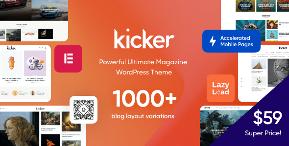 Kicker 2.2.1 Blog Magazine Theme