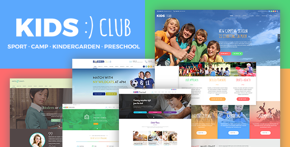 Kids Club - Kindergarten School & Camp WordPress Theme