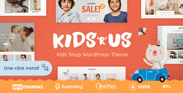 Kids R Us 1.2.4 - Toy Store and Children Clothes Shop Theme