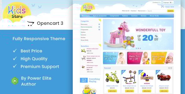 Kids Store 1.5.6 - OpenCart Responsive Theme