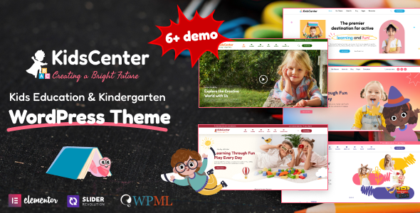 KidsCenter 1.3.2 - Kindergarten and Kid Care Education WordPress Theme