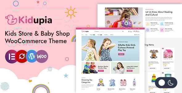 Kidupia 6.0 - Kids Fashion & Toy Store WordPress WooCommerce Theme