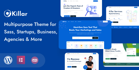 Killar 1.2.2 - Multipurpose WordPress theme for SaaS Startup Business & Agency