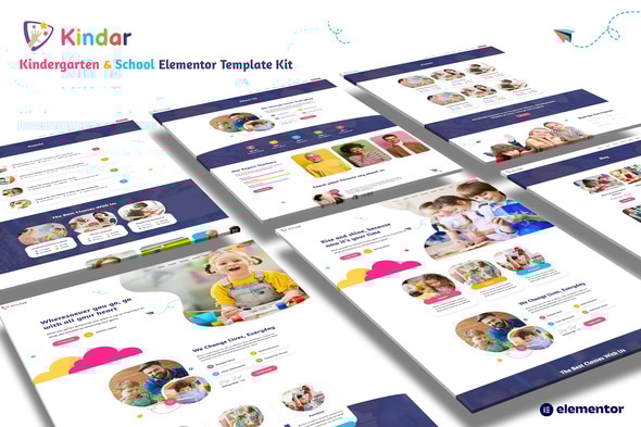 Kindar  Kindergarten & School Elementor Template Kit