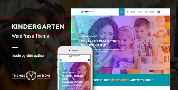 Kindergarten 5.8.11 - WordPress Theme for Children School